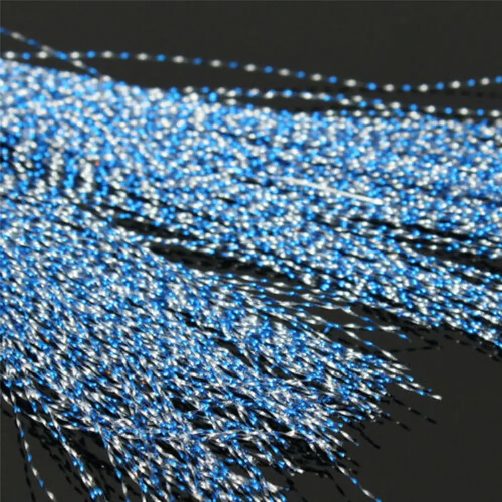 New Flash Fly Tying Materials Fishing Tackle Steel Lead Jig Head Hook Holographic Tinsel screw Squirmy Lure Making Material - 5