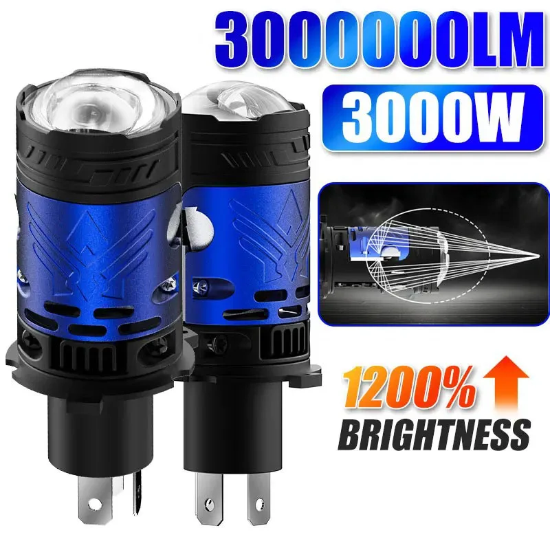 超高輝度-3500000lm-6500k-ターボファン-カーライト-9003-hb2-バイク用-3000w-h4-ledヘッドライトバルブ-プロジェクターレンズ-canbus対応