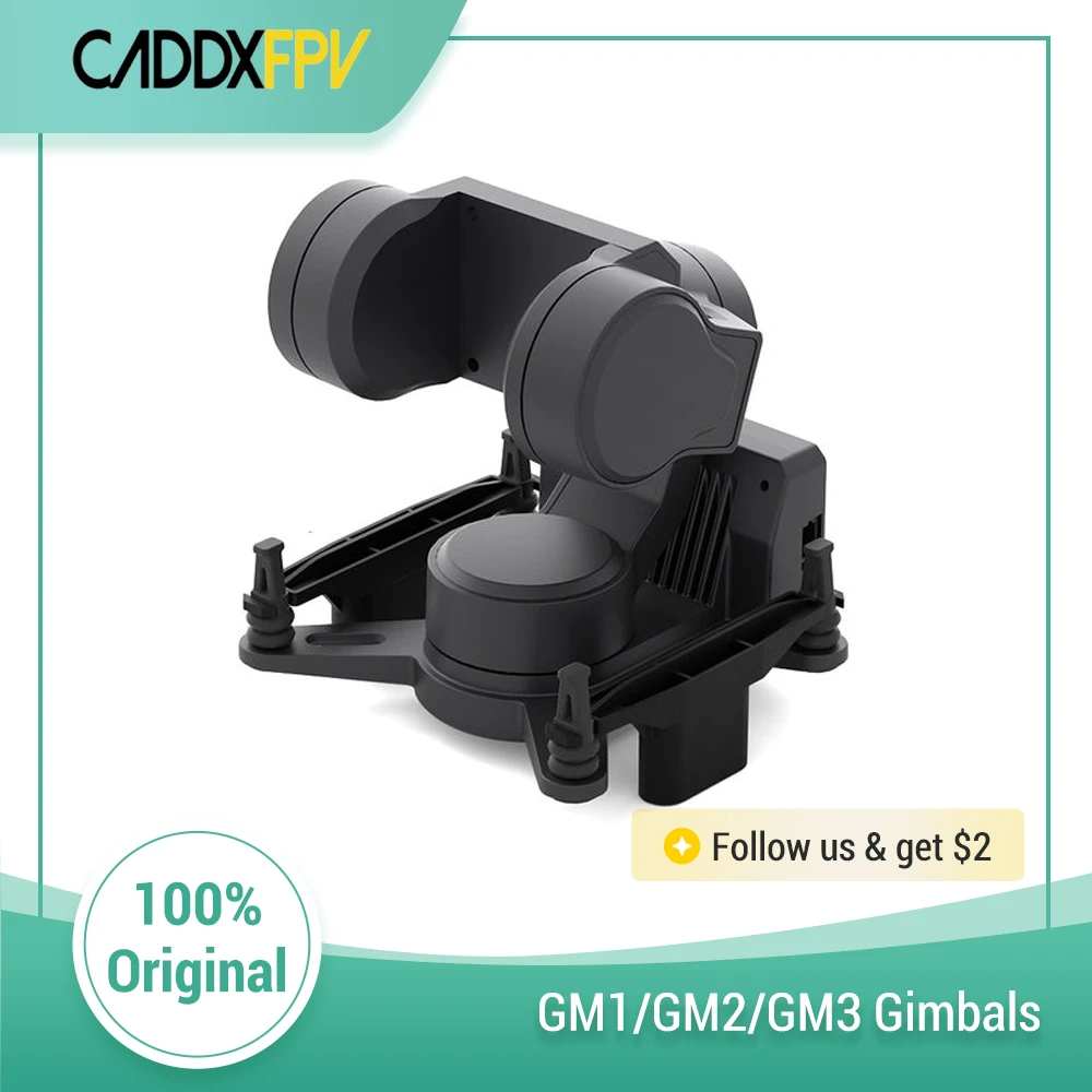 CADDXFPV Gimbal للكاميرا GM Series 3-Axis 2-Axis 1-Axis GM1 GM2 GM3 لتتبع رأس الكاميرا 19 مم لنظارات Avatar HD