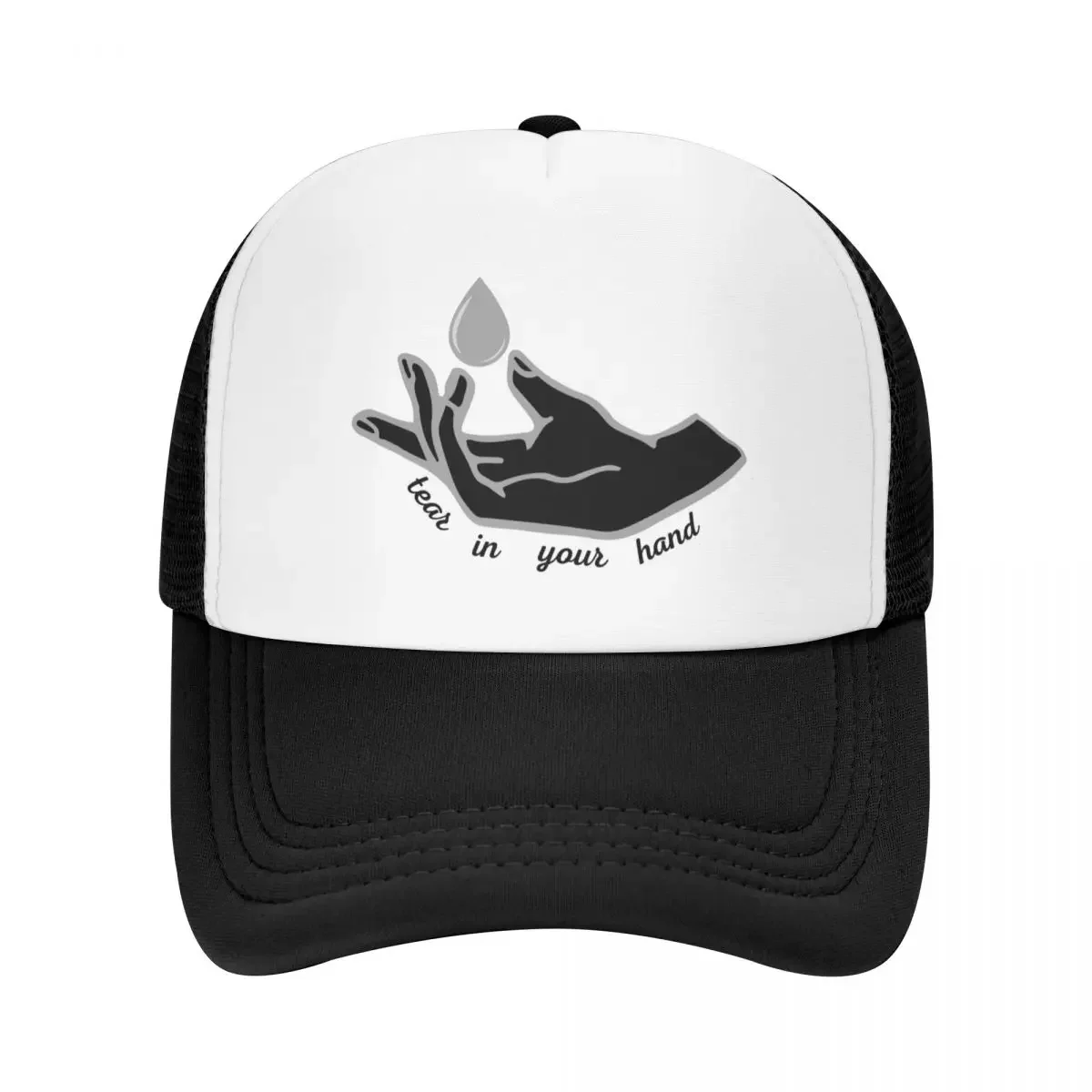 Tear in Your Hand - Tori Amos Song Lyric - Black & White Baseball Cap Christmas Hat fashionable Men Golf Wear Women's