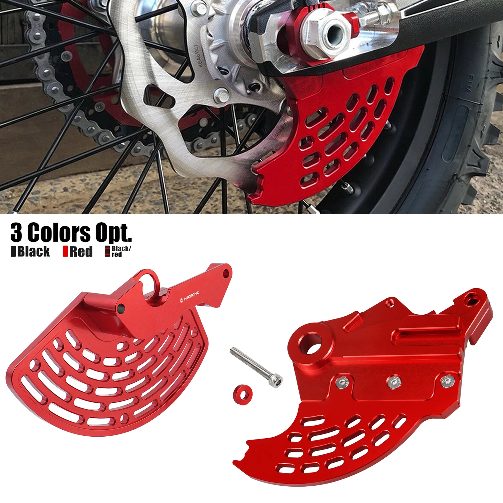 

For Beta RR 300 RR 250 2013-2024 RR 200 RR 125 2019-2024 RR-S 350 390 430 500 2015-2024 Front Rear Brake Disc Guard Protector