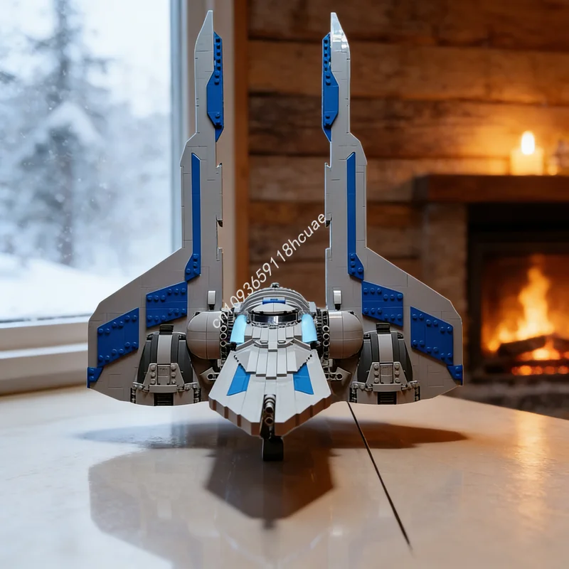 

1677 деталей MOC Звездный истребитель «Мандалорский костюм» (Мандалорский доспех), конструктор, архитектурная модель, рождественские подарки, игрушки, развивающие игрушки