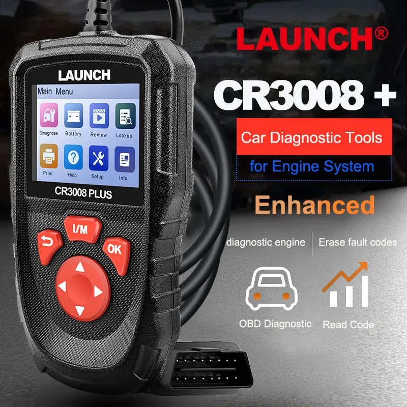 LAUNCH Valise Diagnostic Auto CR319 OBD2 Scanner Effacer le code d'erreur - Multimarque- En français - Auto LAUNCH Valise Diagnostic Auto CR319 OBD2 Scanner Effacer le code d'erreur - Multimarque- En français - Auto