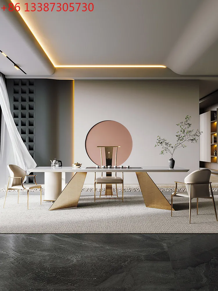 

Чайный столик из сланца, для офиса и гостиной, домашний, в стиле лайт-люкс, современный, высококачественный