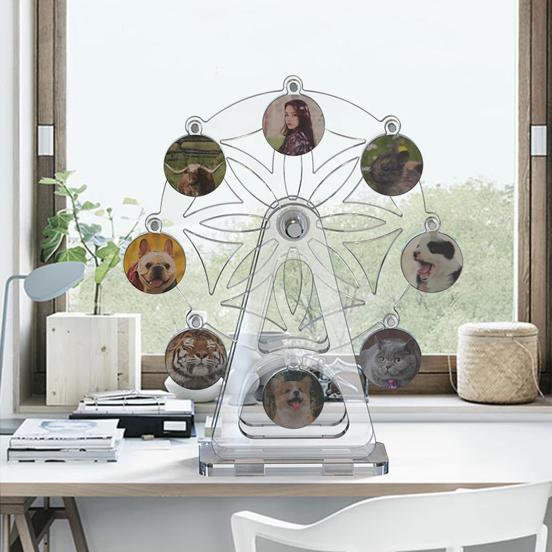 1 Set Ferris Wheel Silicone Mold for DIY Epoxy Resin Photo Album Home Office Decoration UV Crystal Clear Silicone Mould Set