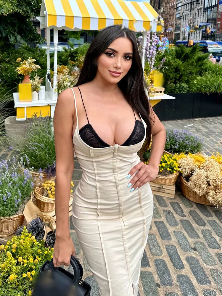 lace cleavage dress Bestseller Ivory Sweetheart Cleavage Dress With Train #1193