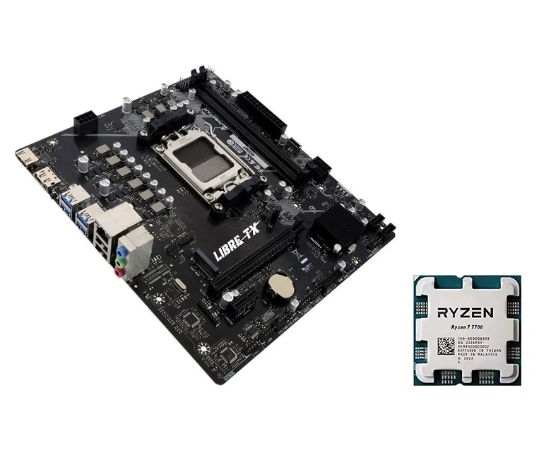 LIBRETX Ryzen 7 7700 Processador CPU AM5 / Placa-mãe B650M Envio Grátis do Brasil