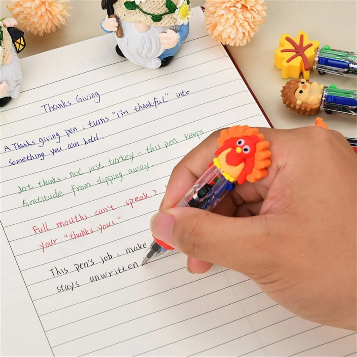 Promotion 50 Pack Multicolor Cute Pens Student Gift Bulk,Retractable Fun Ballpoint Pens for Classroom Prize School Gift Exchange
