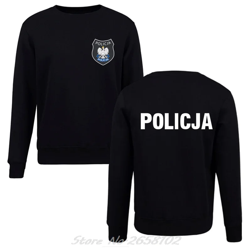 Poland Polish Police Policja BOA Anti Terrorist Pirotechnik hoodie Men O-neck Sweatshirt Unisex Sweater Harajuku Streetwear