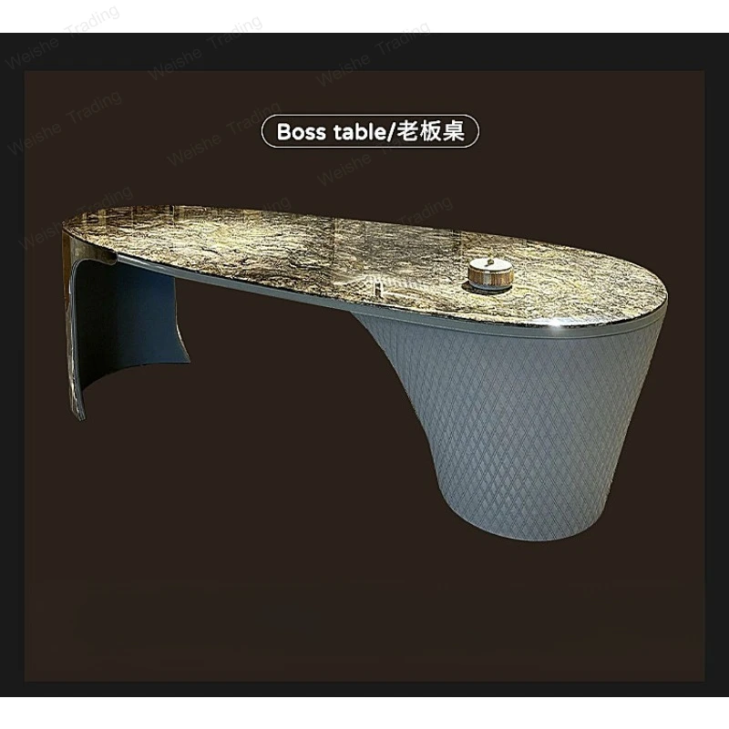 Italian light luxury designer desk writing desk high-end boss table home study desk
