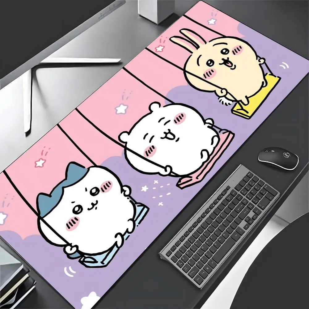 Cute Cartoon C-Chiikawas Mouse Pad Cartoon Lockedge Large Gaming Pad Computer Gamer tastiera Mat Desk Mousepad PC Desk Pad