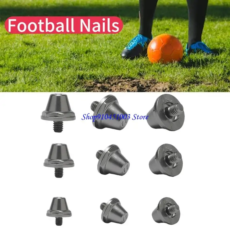 77HC 12 Buah Paku Sepak Bola Pengganti Kuku Cleat Sepak Bola Aluminium Kancing Sepak Bola