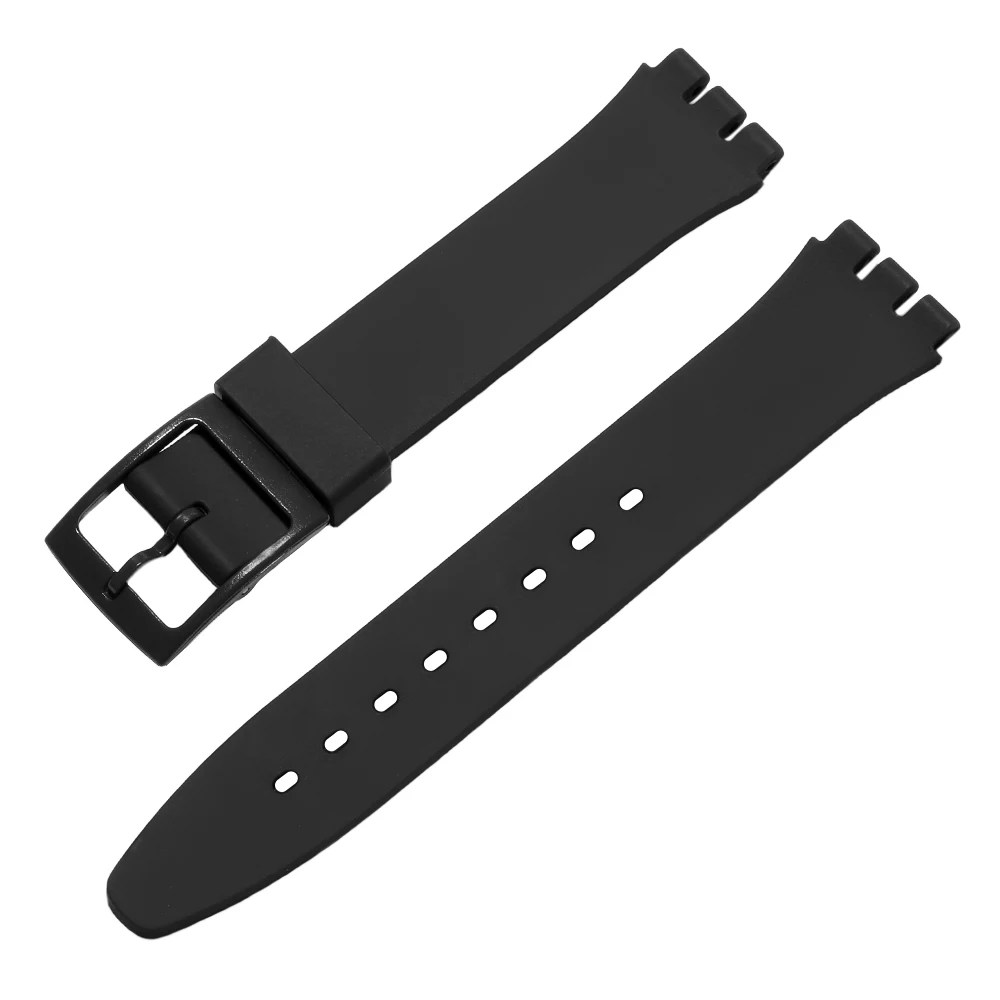 Silikon-Uhrenarmband für Swatch, buntes Sportarmband, Ersatz-Armband, Gummi-Uhrenzubehör, 16 mm, 17 mm, 19 mm, 20 mm – Detail 15