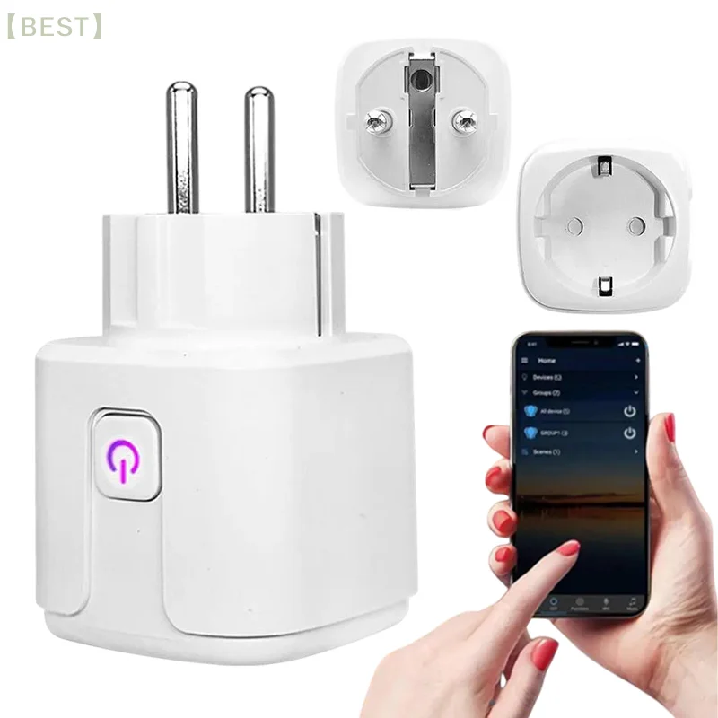Homekit Smart Plug Outlet Works With Homekit,Siri Voice Control,Timer Function,EU,20A