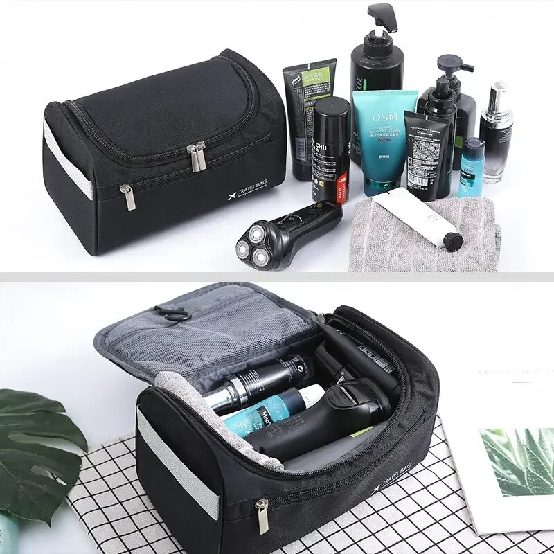 Reise-Toilettenartikel für Männer und Frauen, Make-up-Tasche, tragbare Make-up-Tasche mit großem Fassungsvermögen, multifunktionale Aufbewahrung für Kosmetika