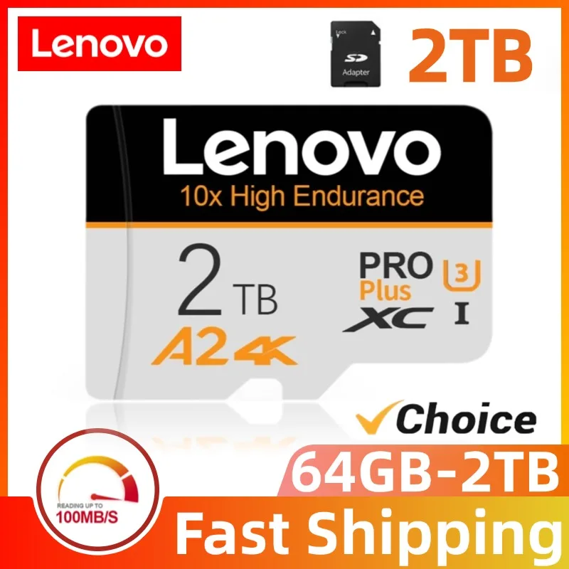 Lenovo Class 10 Memory Card 8GB 16GB 32GB 64GB 128GB 256GB 4k HD Micro TF SD Flash Cards Waterproof For Phone Camera