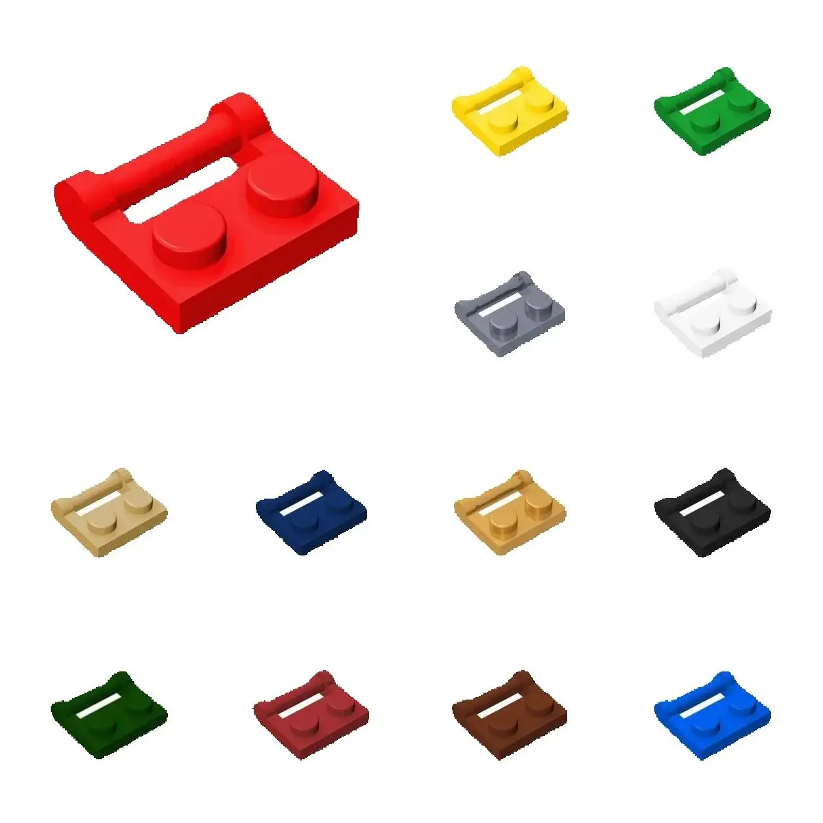 

50 шт., высокотехнологичные сборные частицы 4836, 1x2, кирпичи, строительные блоки, сменные детали, игрушки, подарки для детей