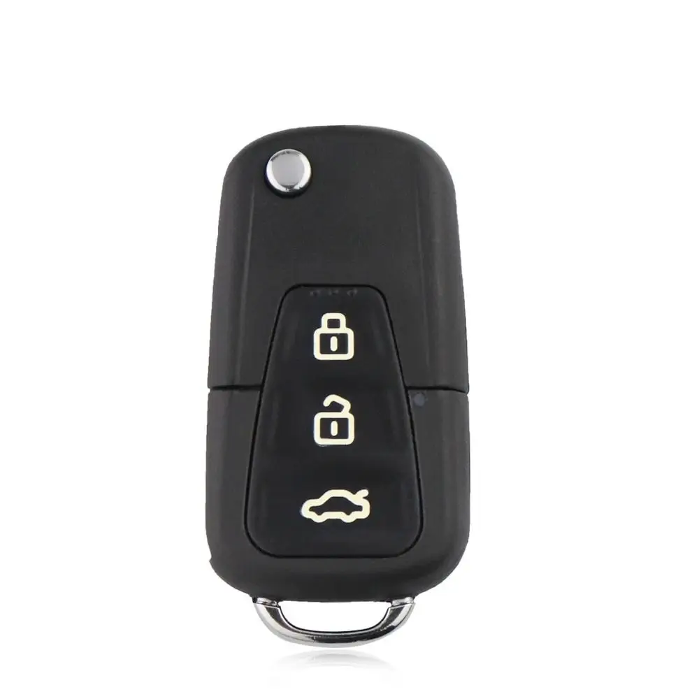 3 Buttons Car Key Shell Durable Flip Folding Replacement Key Cover Uncut Blade Remote Case Fob for Lifan X60 X50