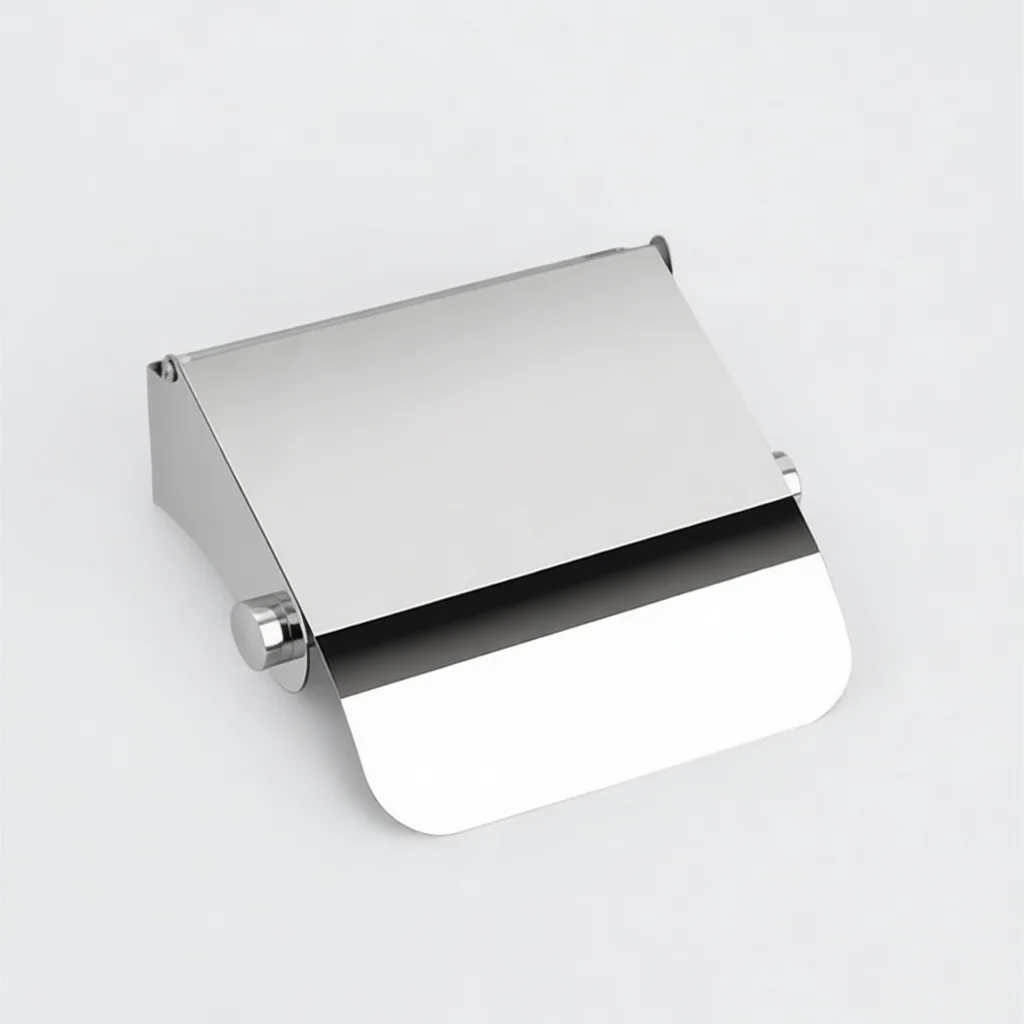 Stainless Steel Bathroom Toilet Paper Holder Wall Mounted Tissue Dispenser Minimalist Roll Paper Rack For Hotel Project