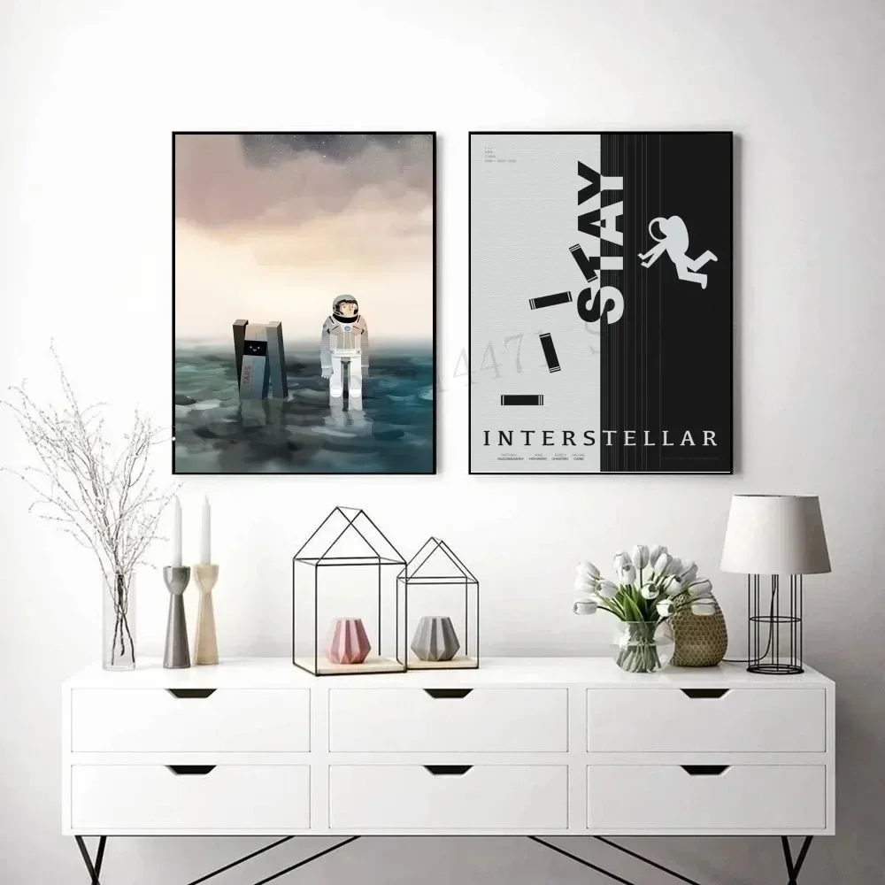 الكرتون I-النجوم الفضاء الجمالية قماش اللوحة ملصق جدار صورة فنية غرفة الديكور #3