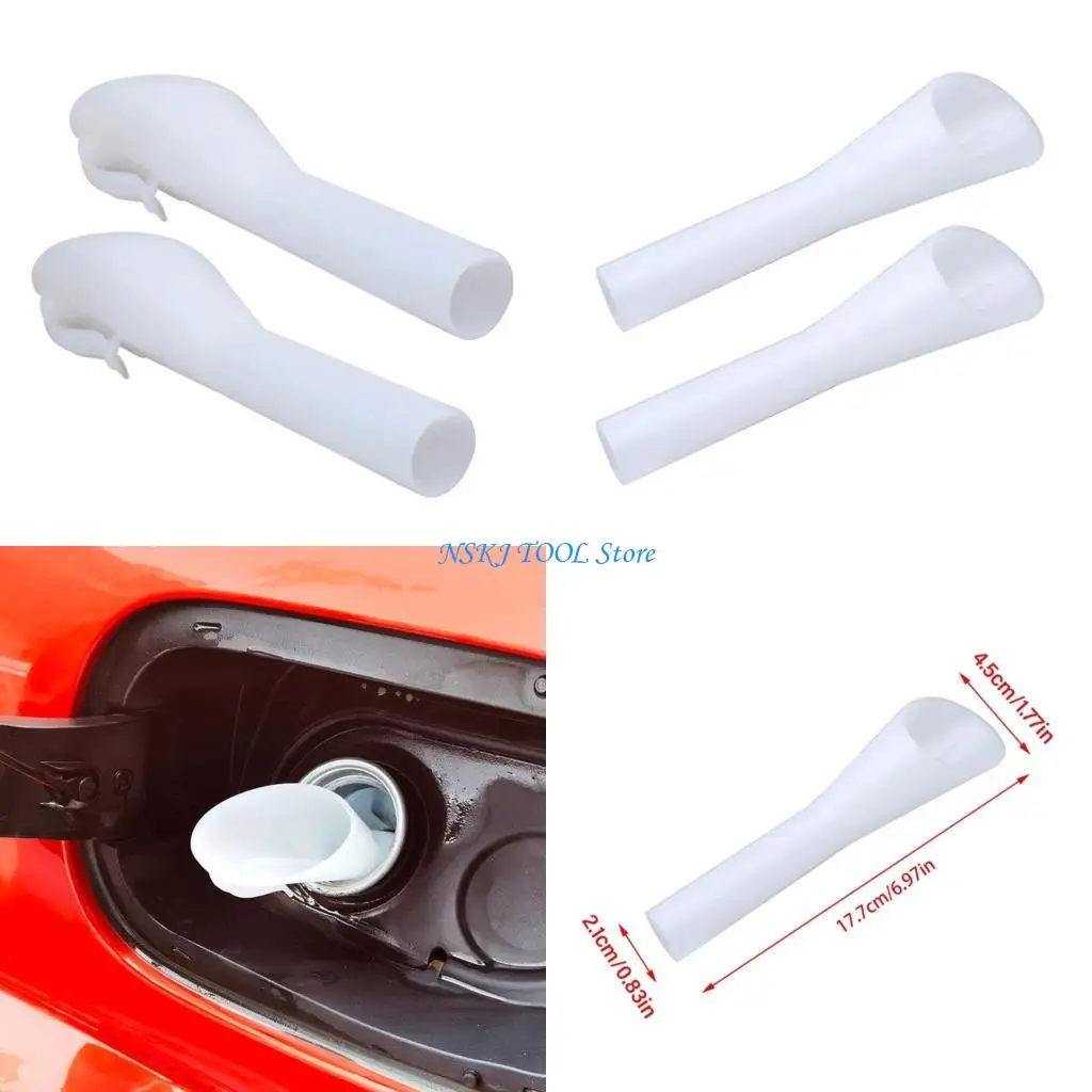 L8RC 2Pcs Car Fuels Filling Funnel Fuels Tanks Filter Funnel Tube Irregular Fuels Filler