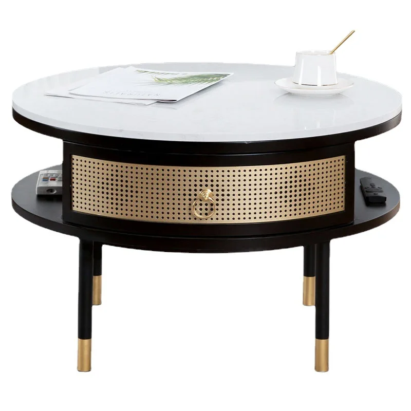 

Round slate marble creative living room household oval simple