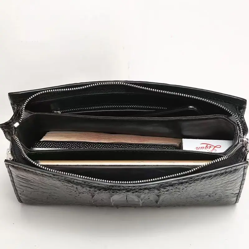 Portefeuille en peau de crocodile pour homme, porte-cartes de crédit, porte-cartes bancaires, sac à main, PDD001, 2024