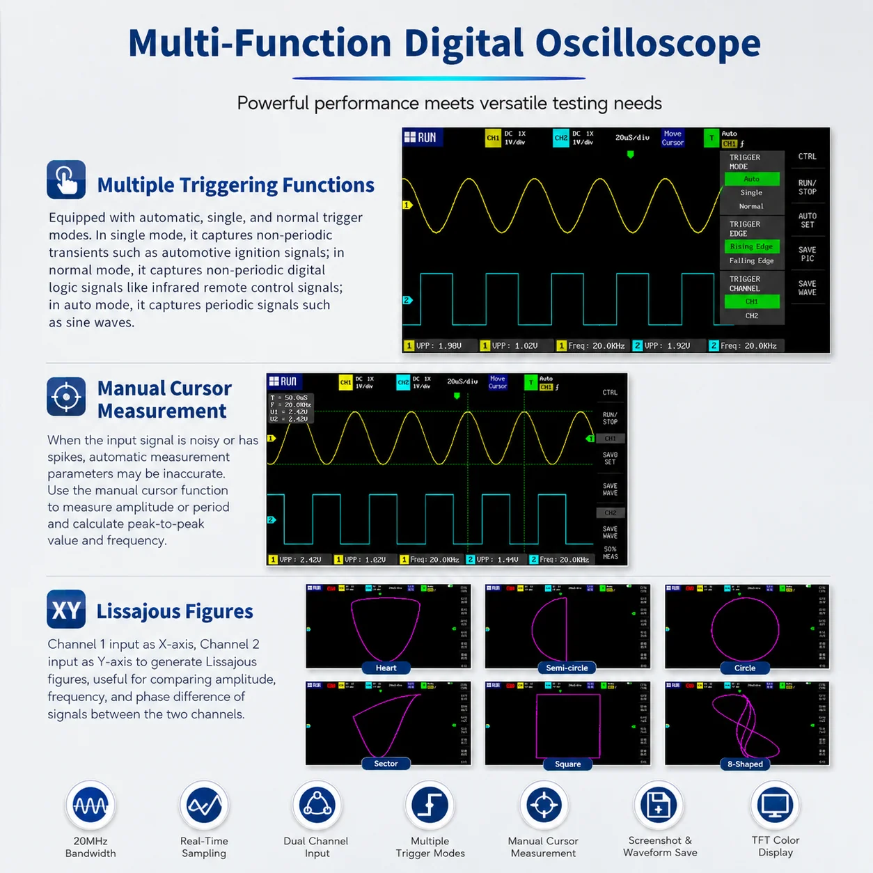 FNIRSI 1013D Plus ออสซิลโลสโคป - Handheld Tablet Oscilloscope Touchscreen 100Mhz บทวิจารณ์และราคา