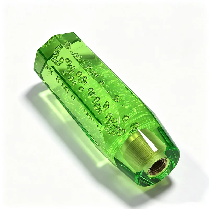15cm Transparenter Bubble-Acryl-Schaltknauf Universeller Gangschaltknüppel mit M8 M10 M12 Messingadaptern für Manuelle und Automatische Fahrzeuge – Detail 15