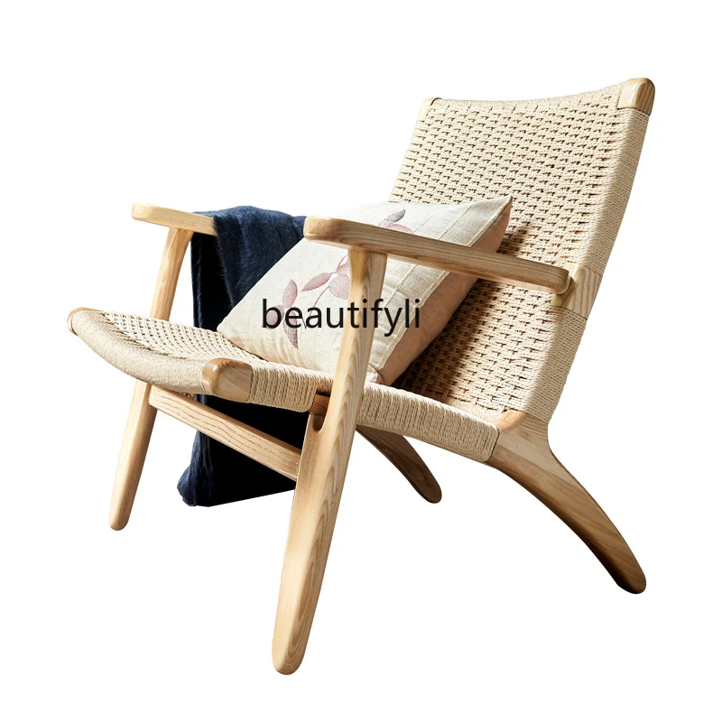 

Rattan Couch Nordic Balcony Leisure Chair Living Room and Hotel B & B Armchair Stool