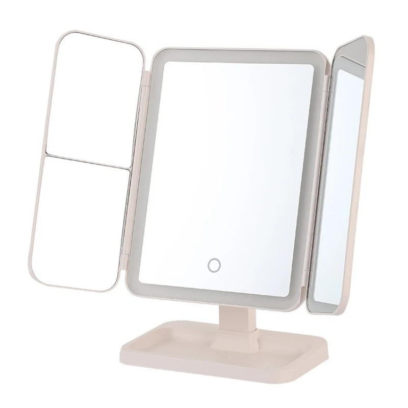 

Dresser Girl Beauty Mirror Student Dormitory Desktop Makeup Mirror