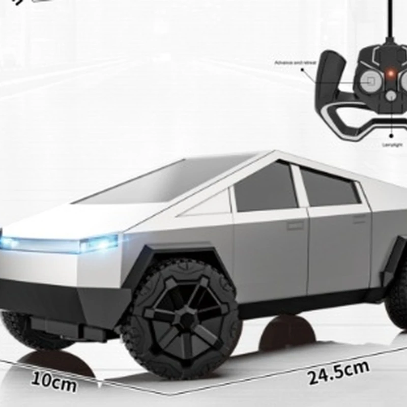 Juguete de camioneta de simulación Rc, camioneta Cyberpickup, coche de Control remoto de simulación para niños, vehículo todoterreno de carreras eléctrico, modelo de coche Toy Boy