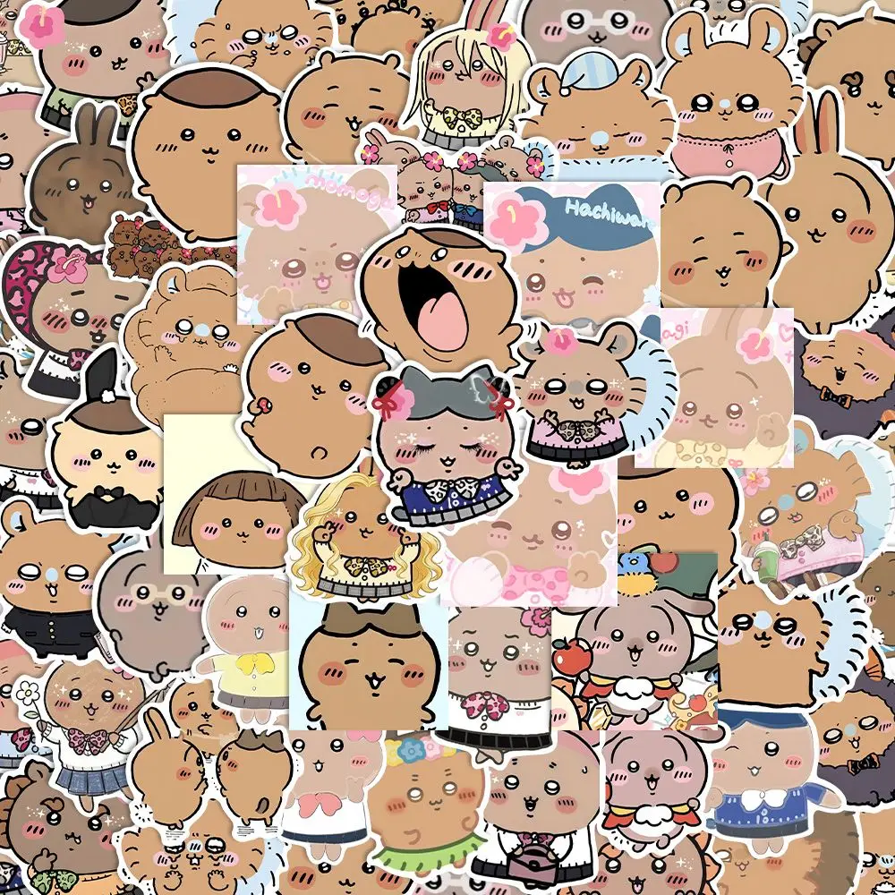 

Набор стикеров Chikawas Meme: абстрактные забавные эмодзи-наклейки Hachiware Usagi Momonga Kawaii для скрапбукинга, ноутбуков, чехлов для телефонов, подарок для девочек