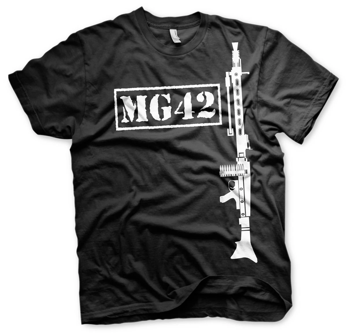 Wehrmacht MG 42 Machine Gun T Shirt. Short Sleeve 100% Cotton Casual T-shirts Loose Top S-3XL