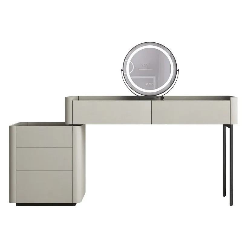 

Modern minimalist dresser simple style bedroom highend sense light luxury makeup integrated password lock chest cabinet