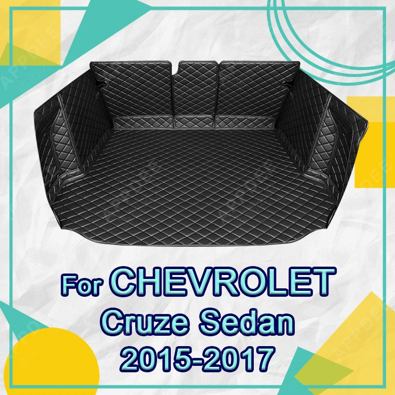 

Автоматический коврик в багажник с полным покрытием для Chevrolet Cruze Sedan 2015-2017 16, чехол для багажника автомобиля, аксессуары для защиты салона багажника