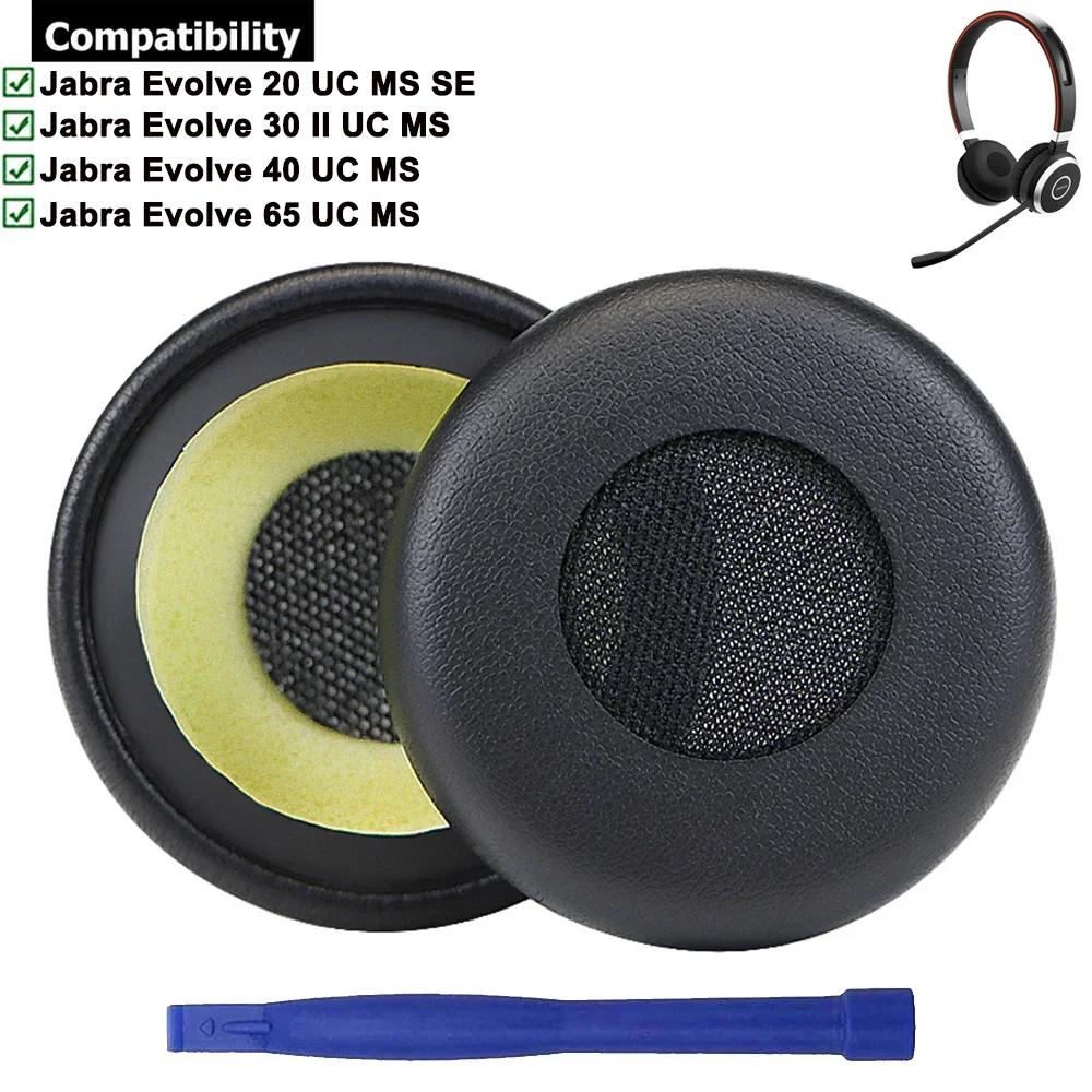 1Pair Replacement Earpads Ear Pads Repair Parts For Jabra Evolve 65 40 30 20 II UC MS SE 75 75+ UC MS Headsets Headphones