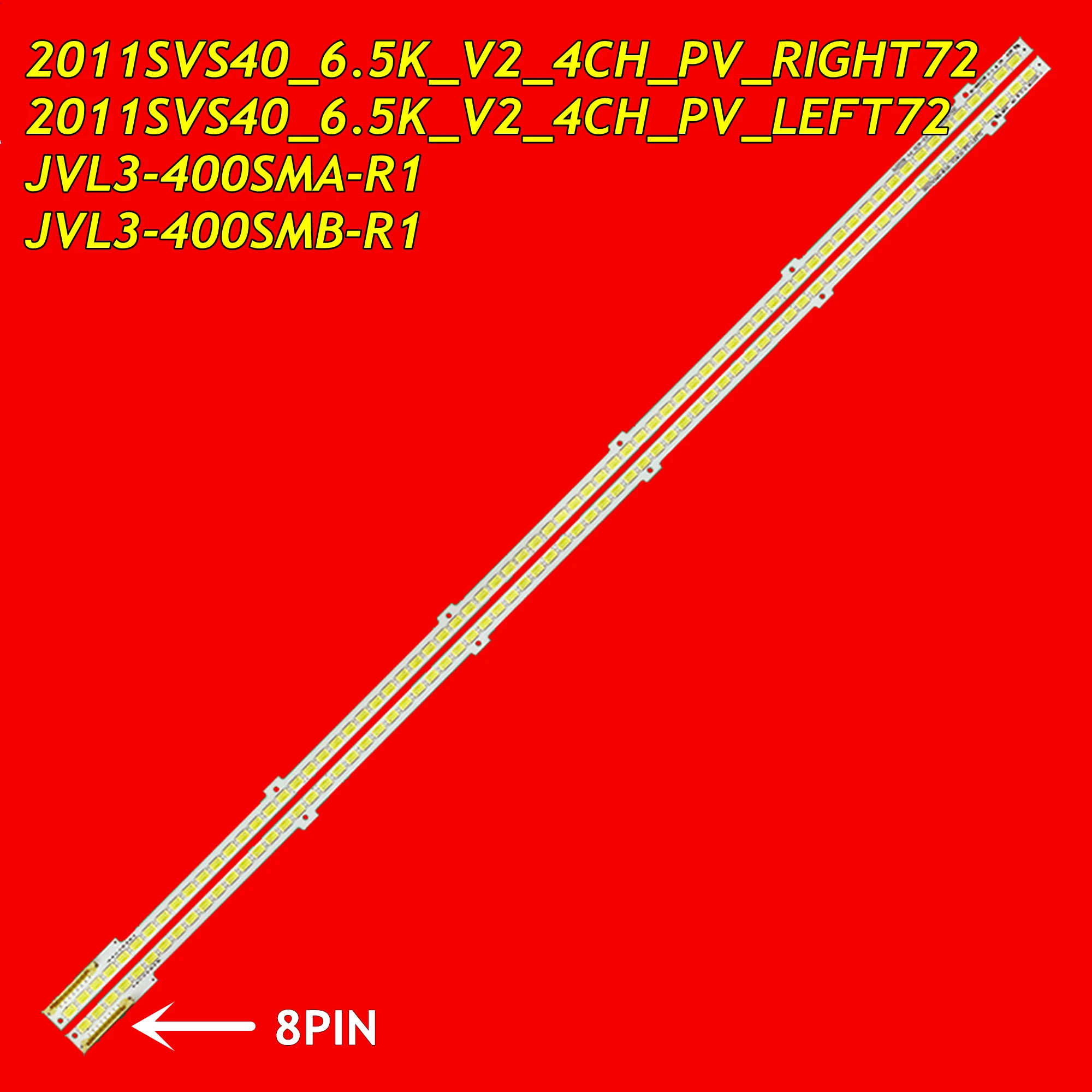 Tira LED para UE40D6100SW UE40D6500VS UE40D6510WS UE40D6530WS UE40D6540US UE40D6547UK Sq RIGHT72