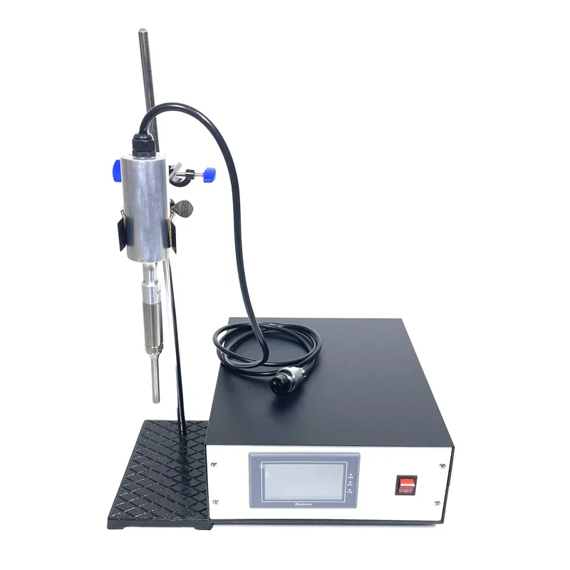 20K 100w Portable Semi-automatic Ultrasonic Homogenizer For Milk Dairy Emulsification Mix