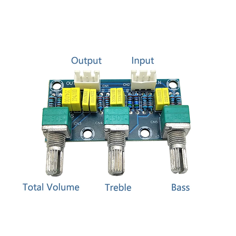Diy Electronic PCB Board Passive Tone Board Amplifier Preamp Power Module Low High Sound Amplifier Board Adjustment Electonic