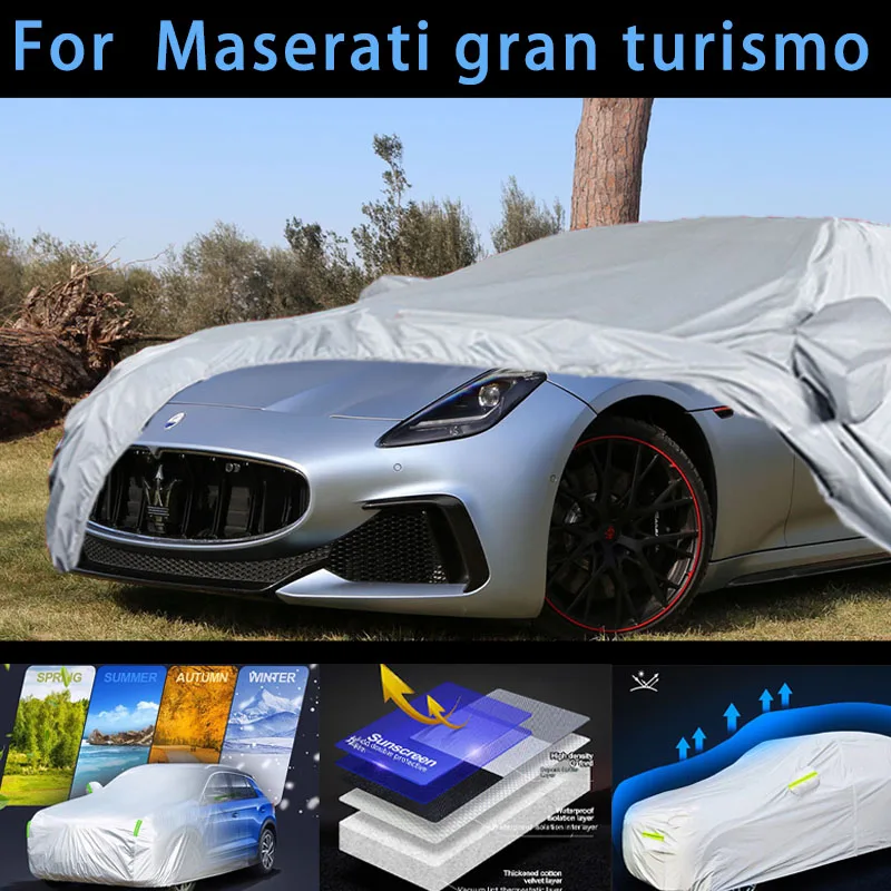 

For gran turismo Outdoor Protection Full Car Covers Snow Cover Sunshade Waterproof Dustproof Exterior Car cover protection