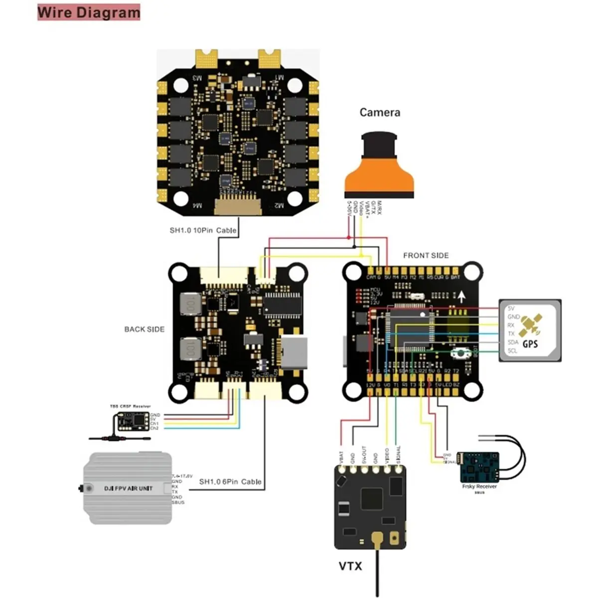 F405 Flight Controller STM32F405 30.5X30.5 BLS 4-in-1 60A ESC F4 FC Stack for Long Range RC FPV Racing Drone Quadcopter