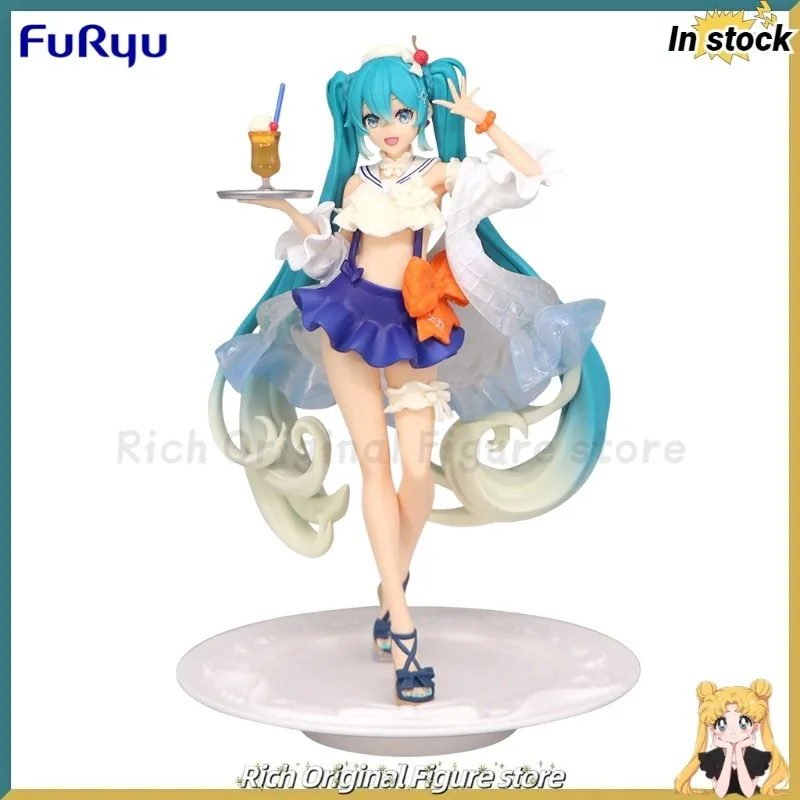 【在庫あり】オリジナルフリュー-exc∞d-クリエイティブフィギュア-スイートスイーツシリーズ-ピアプロ-初音ミク-~トロピカルジュース~-アニメフィギュアモデル玩具