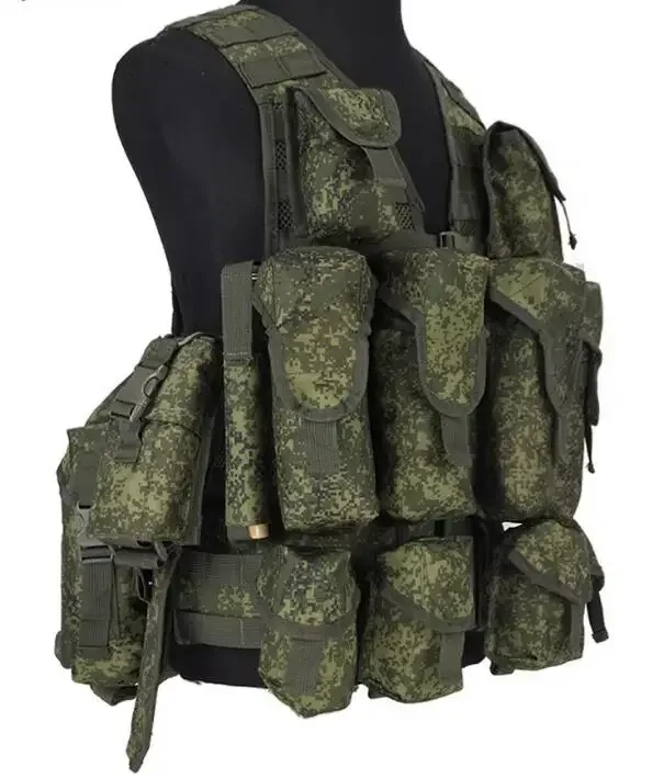 Russian Camouflage Tactical Vest Green Men Outdoor 6sh117 Include All Bag