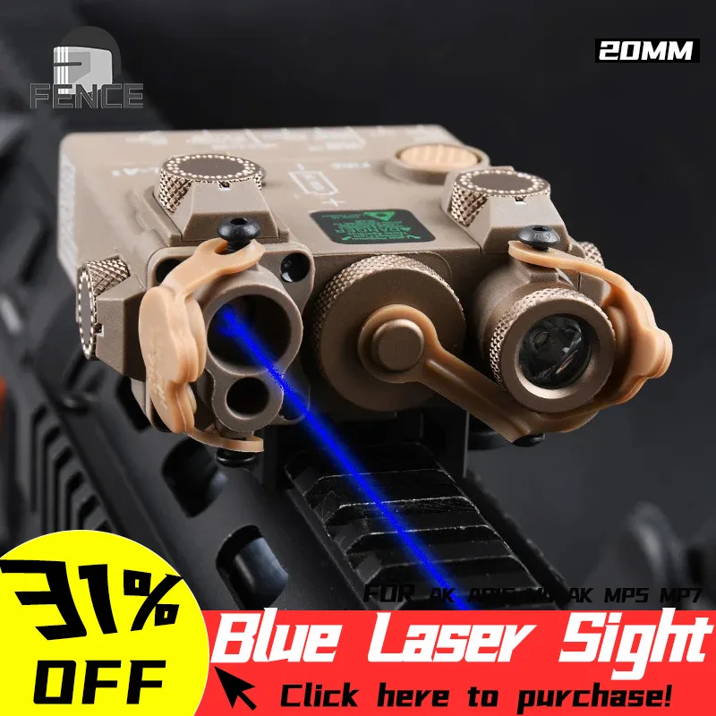 

WADSN Airsoft Tactical DBAL-A2 Blue Laser Ptinot Sight PEQ15 IR Aiming Softair Weapon Scoutlight Rifle For 20mm Picatinny Rail