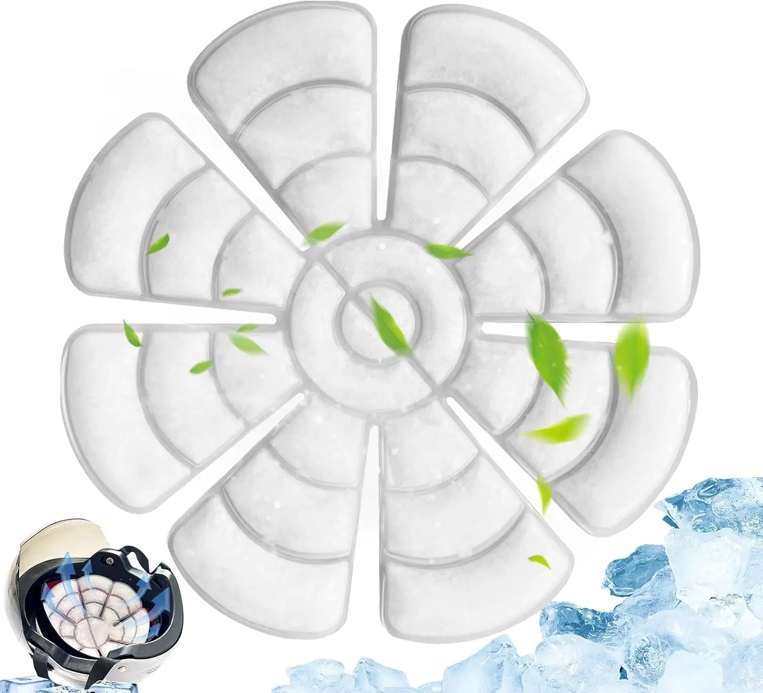 

Hat Ice Pack Insert Ice Pack Hat Liner Ice Pack Cool Hard Hat Cooling Heat Strokes Prevention Reusable Ice Hat Pack for Summers