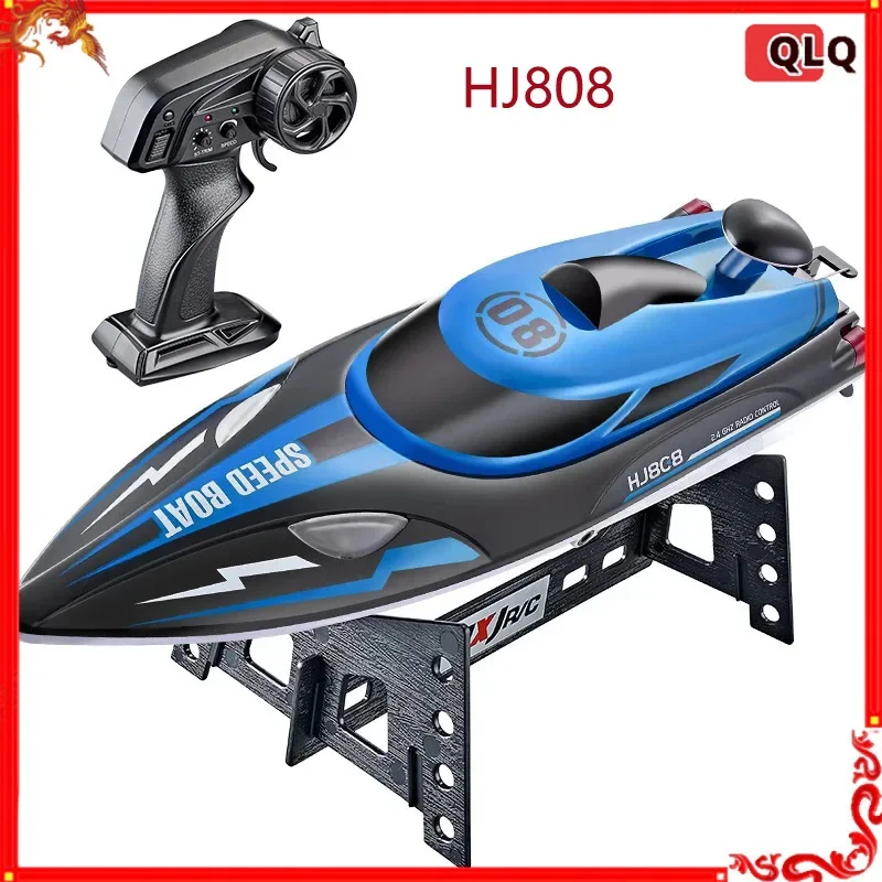 

Hj808 Remote Control Ship Model Speed Boat 2.4g Water Boat Light Speed 25km Aircraft Model High Speed Remote Control Boat Toy