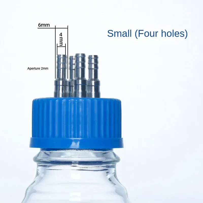 Refill Bottle Cap Reactor Refill Bottle Single Pass Double Pass Cap Stainless Steel Refill Bottle Cap Reagent Bottle Cap GL45