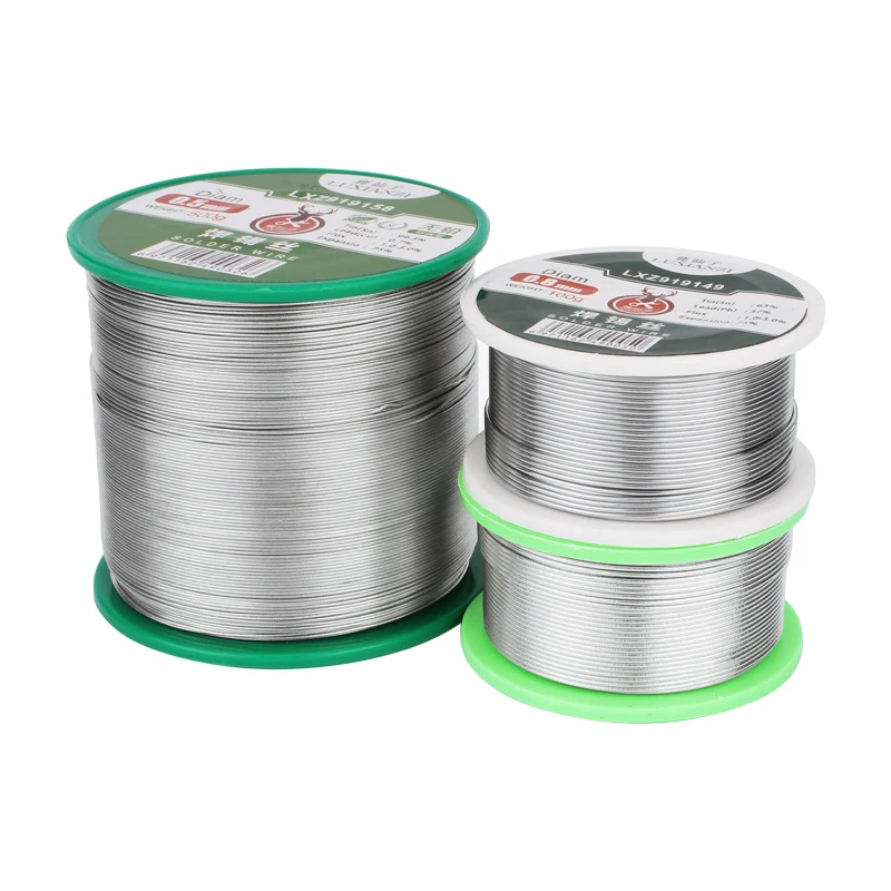 LUXIANZI 500g Soldering Wire Rosin Core Solder Wire 63/37 High Purity 0.5/0.6/0.8/1.0/1.2/2.0mm BGA Welding Soldering Wire Roll