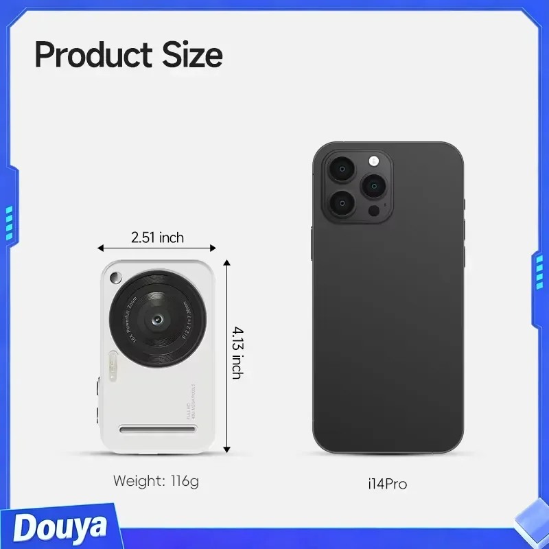 2025 Hot Sale 2.4 Inch 50MP 1080P Full HD 16x Zoom Shake Digital Camera for Video Photography